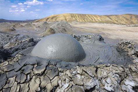 Mud Gun Azerbaijan|Mud Volcanoes State Nature Reserve .